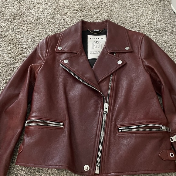 Coach Leather Biker Jacket - Picture 3 of 12